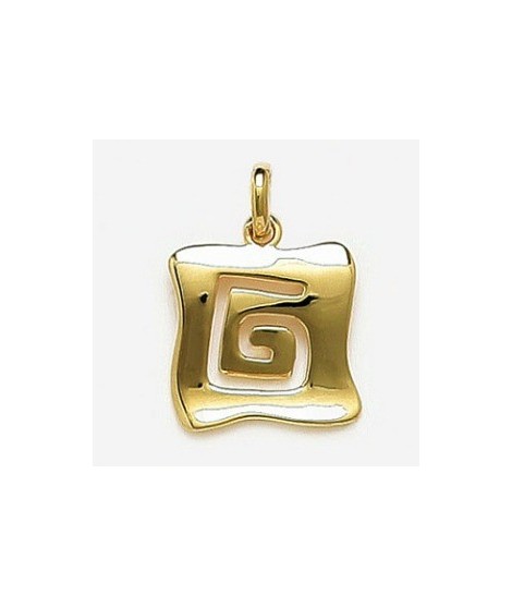 Pendentif carré stylisé