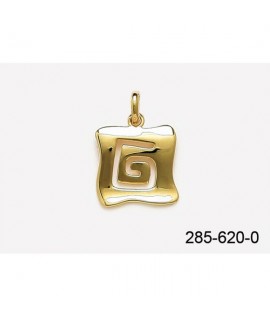 Pendentif carré stylisé