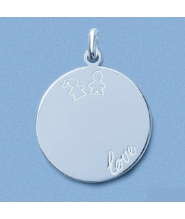 Médaille Love Enfants 22 mm