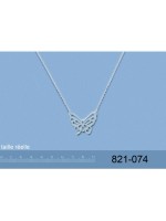 Collier Papillon Stylisé Argent