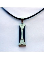 Collier Homme Quentin Acier et Ruthenium