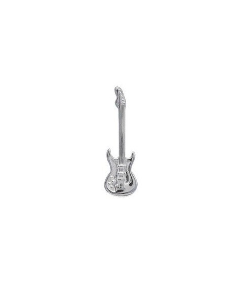 Pendentif Guitare Electrique Argent