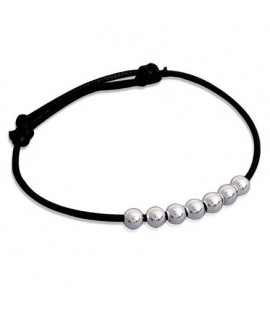 Bracelet 7 Perles en Argent