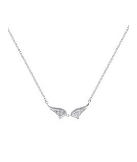 Collier 2 Ailes d'Ange Argent