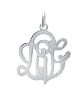 Pendentif Monogramme Love Argent