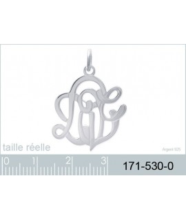 Pendentif Monogramme Love Argent