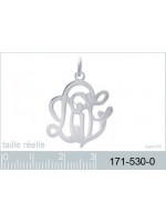 Pendentif Monogramme Love Argent