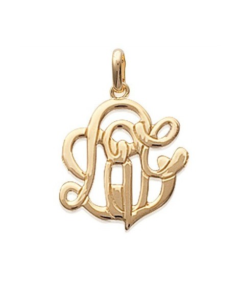 Pendentif Monogramme Love Argent