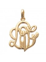 Pendentif Monogramme Love Argent