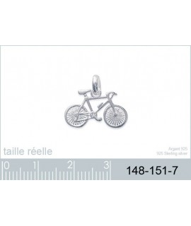 Pendentif Vélo Argent