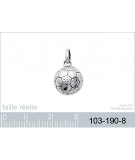 Pendentif Ballon de Football Argent