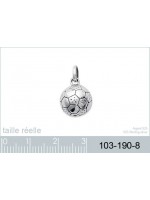 Pendentif Ballon de Football Argent