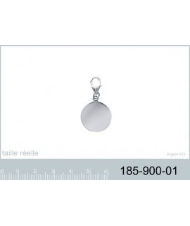 Charm Médaille à Graver 18 mm Argent