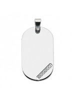 Pendentif Acier 22 x 38 mm