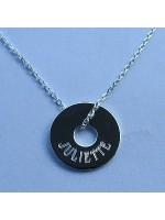 Collier Disque Argent 15 ou 20 mm