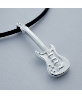 Collier Guitare Electrique argent