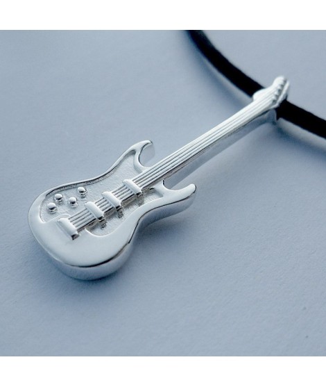 Collier Guitare Electrique argent