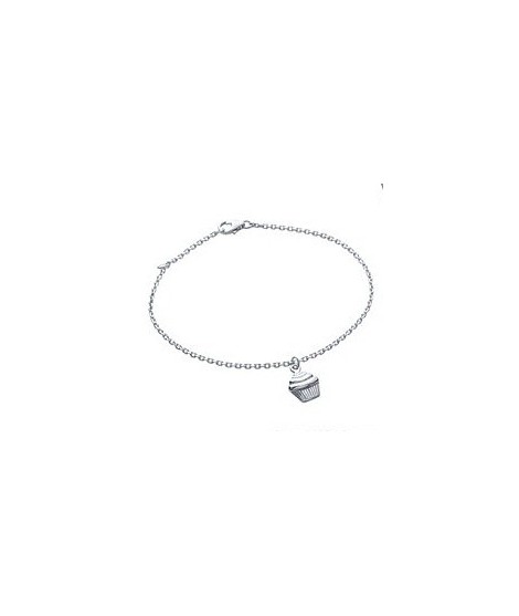 Bracelet Cupcake Argent