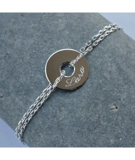 Bracelet Gloria Disque Gravé