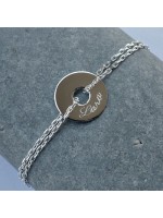Bracelet Gloria Disque Gravé