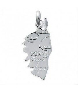 Pendentif Corse Ile de Beauté Argent