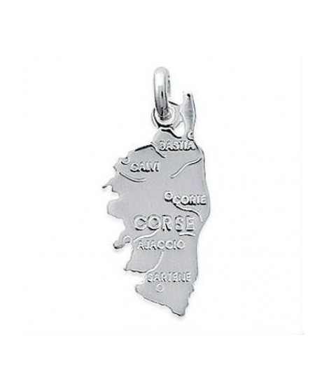 Pendentif Corse Ile de Beauté Argent