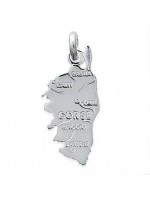 Pendentif Corse Ile de Beauté Argent