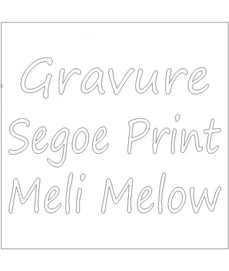 Gravure Segoe Print