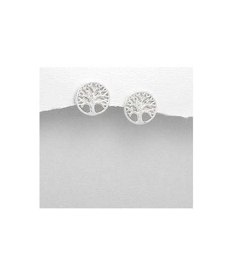 Boucles d'Oreilles Arbre de Vie 14 mm