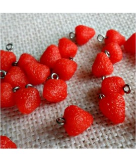 Pendentif Fraise Silicone