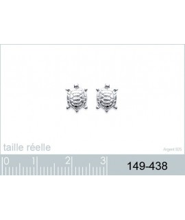 Boucles d'oreilles Tortues Argent