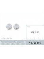 Boucles d'oreilles Rond Love Argent