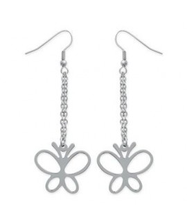 Boucles d'Oreilles Papillons Acier