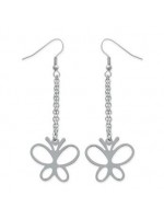 Boucles d'Oreilles Papillons Acier