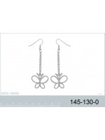 Boucles d'Oreilles Papillons Acier