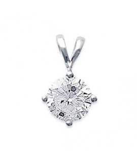 Pendentif Zirconium 8 mm Argent