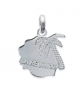 Pendentif Ile de la Réunion Argent