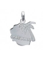 Pendentif Ile de la Réunion Argent