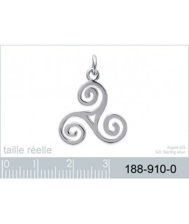 Pendentif Triskel Celtique Argent