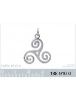 Pendentif Triskel Celtique Argent