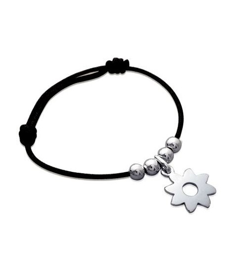 Bracelet Soleil 4 Perles Argent