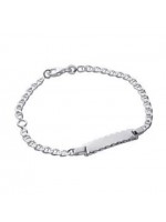 Gourmette maille marine argent