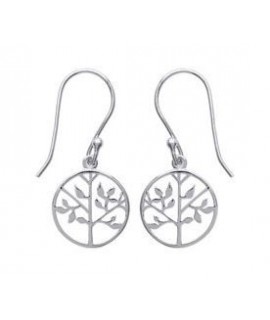 Boucles d'oreilles argent de vie argent