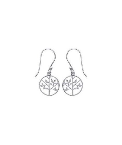 Boucles d'oreilles argent de vie argent