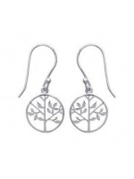 Boucles d'oreilles argent de vie argent