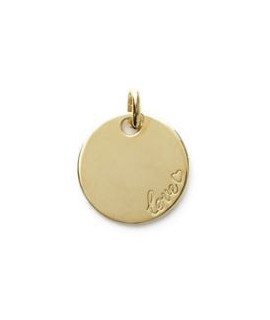 Pendentif médaille love 19 mm