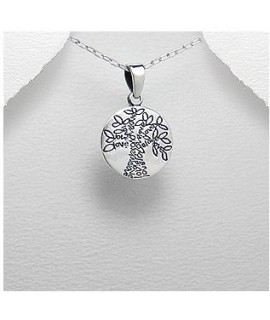 Pendentif arbre de vie argent 15 mm