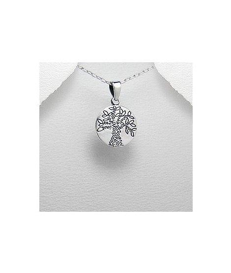 Pendentif arbre de vie argent 15 mm