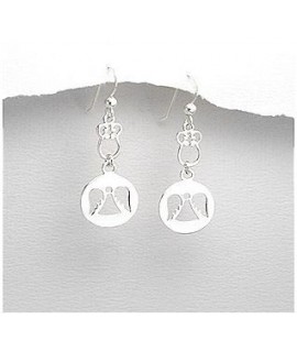 Boucles d'oreilles Ange Argent