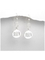 Boucles d'oreilles Ange Argent